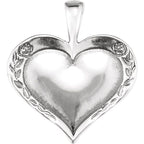 Heartprint Rose Pendant