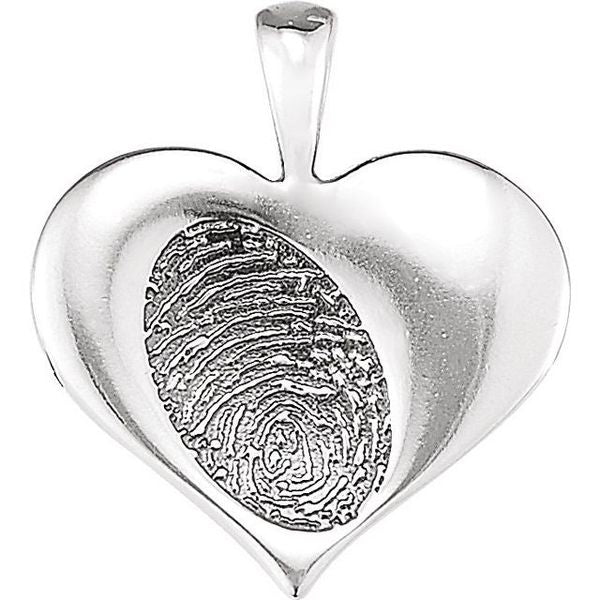 Heartprint Rose Pendant - Image 3