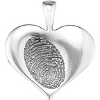 Heartprint Rose Pendant - Image 3