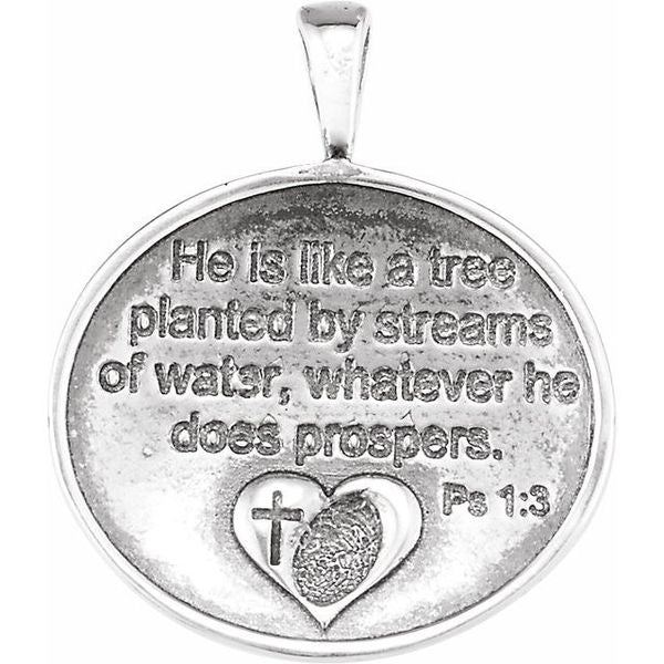 Heartprint Oak Tree Pendant - Image 3