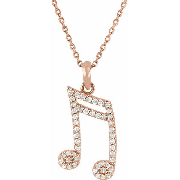 Double Sixteenth Note Necklace