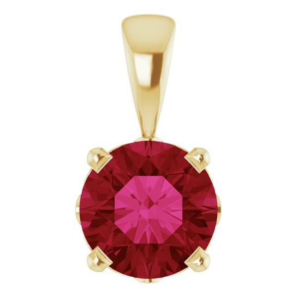 Round 4-Prong Scroll Setting® Pendant
