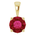 Round 4-Prong Scroll Setting® Pendant
