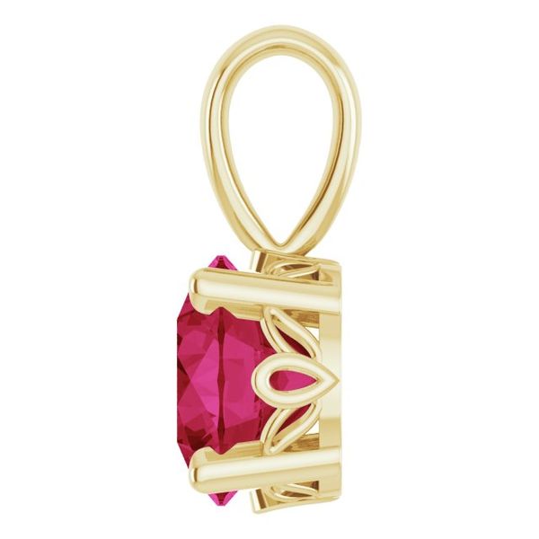 Round 4-Prong Scroll Setting® Pendant - Image 3