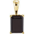 Emerald Scroll Setting® Pendant