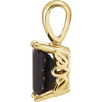 Emerald Scroll Setting® Pendant - Image 2