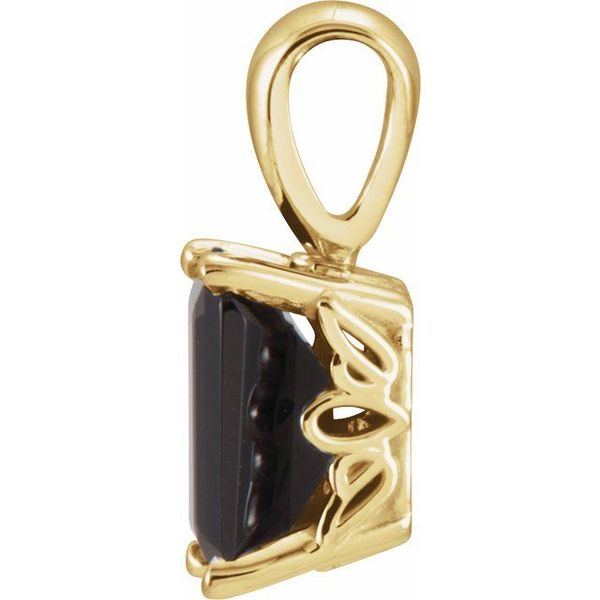 Emerald Scroll Setting® Pendant - Image 2