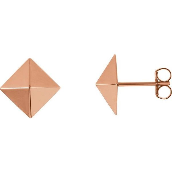 Pyramid Stud Earrings
