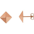 Pyramid Stud Earrings