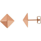 Pyramid Stud Earrings