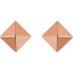 Pyramid Stud Earrings - Image 2