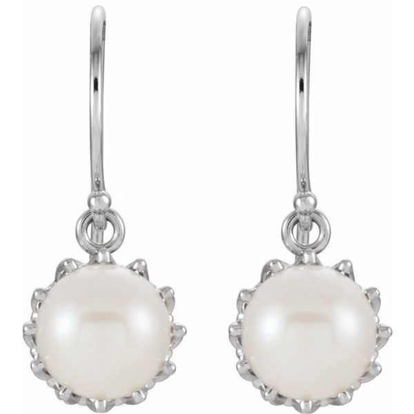 Pearl Crown Earrings - Image 2