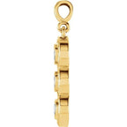 Three-Stone Bezel-Set Pendant - Image 2