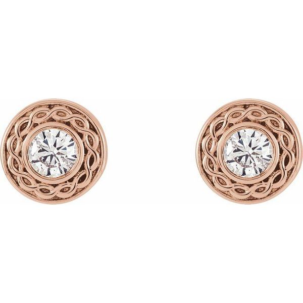 Bezel-Set Earrings - Image 2