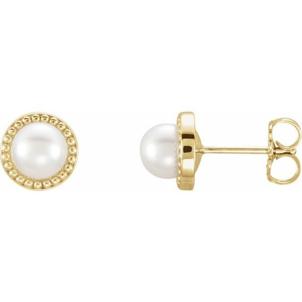 Beaded Pearl Earrings