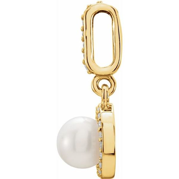 Halo-Style Pearl Pendant - Image 2