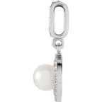 Halo-Style Pearl Pendant - Image 2