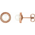 Solitaire Pearl Earrings