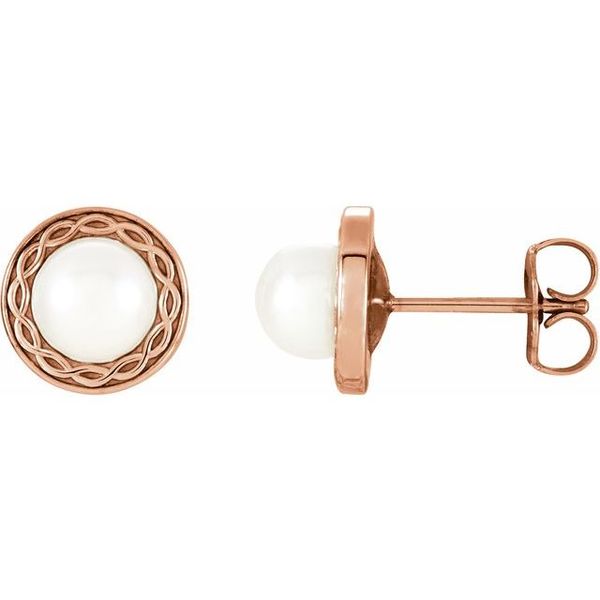 Solitaire Pearl Earrings