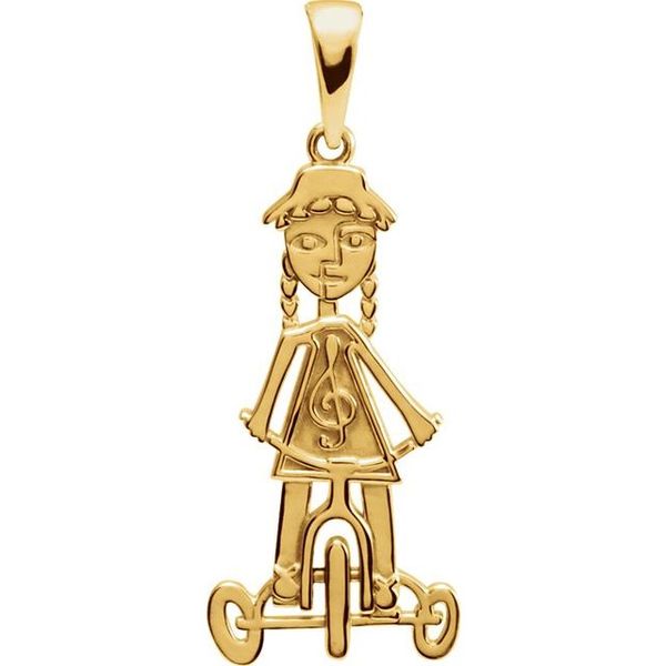 Little Red Tricycle Pendant