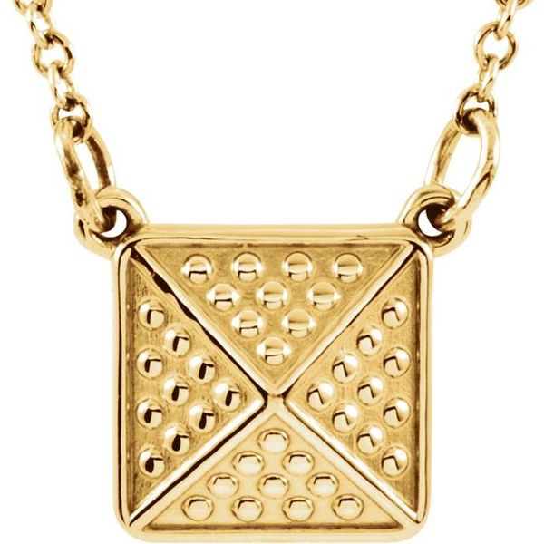 Granulated Pyramid Necklace