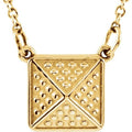 Granulated Pyramid Necklace