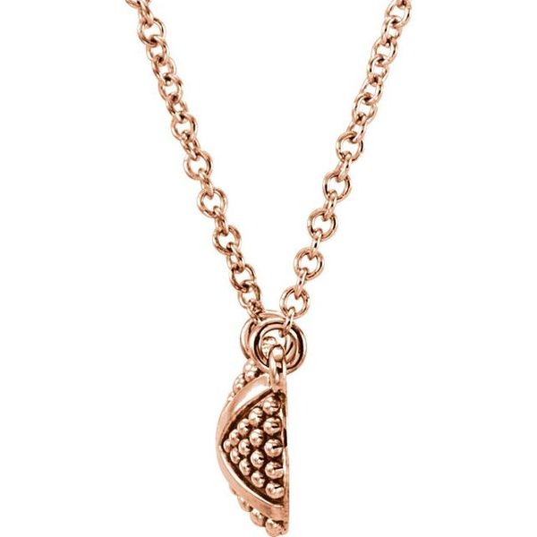 Granulated X Necklace - Image 2