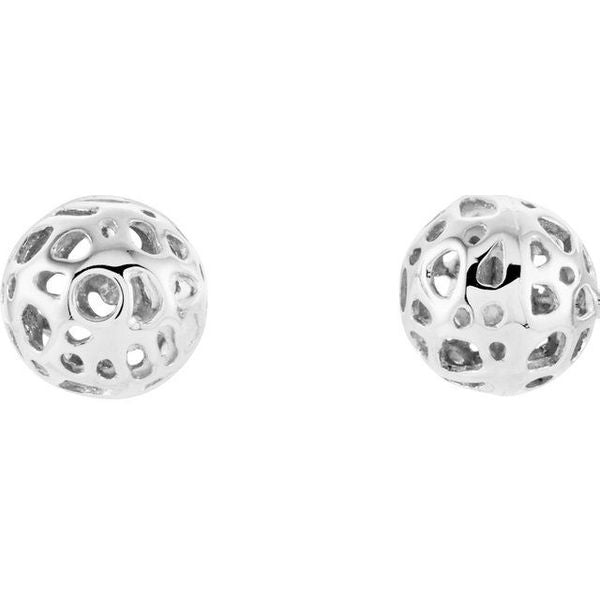 Pierced Ball Earrings - Image 2