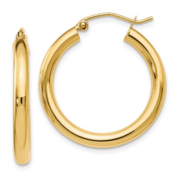 Leslie's 14K Polished Hoop Earrings