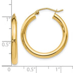 Leslie's 14K Polished Hoop Earrings - Image 4