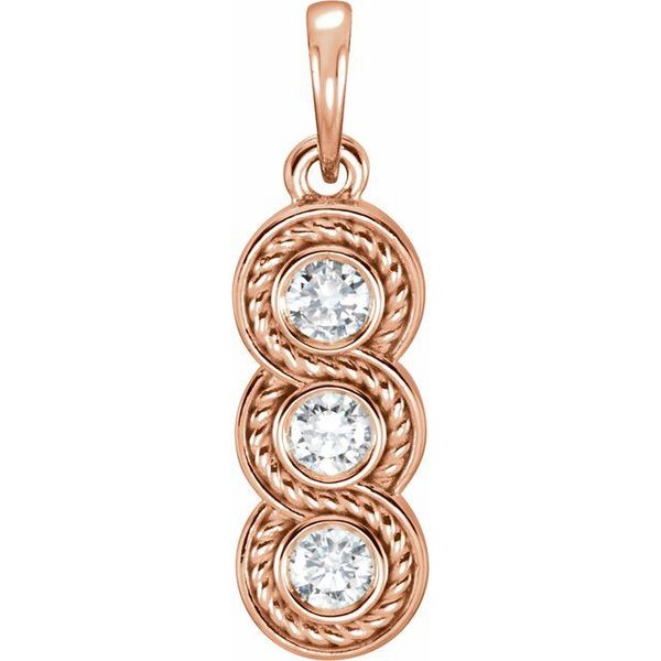Three-Stone Rope Pendant