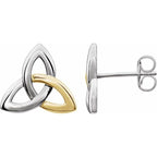Celtic-Inspired Trinity Earrings