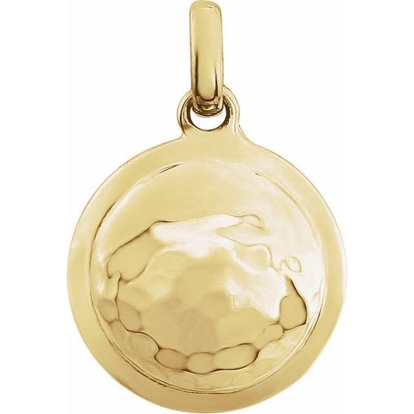 Hammered Disk Pendant