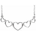 Graduated Heart Necklace
