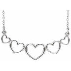 Graduated Heart Necklace