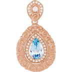 Vintage-Inspired Halo-Style Pendant