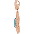 Vintage-Inspired Halo-Style Pendant - Image 2
