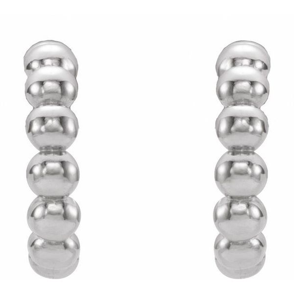Beaded Hoop Earrings - Image 2