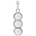 Three-Stone Pearl Pendant