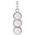 Three-Stone Pearl Pendant