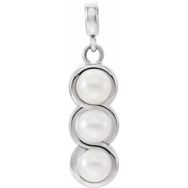 Three-Stone Pearl Pendant