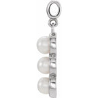 Three-Stone Pearl Pendant - Image 2