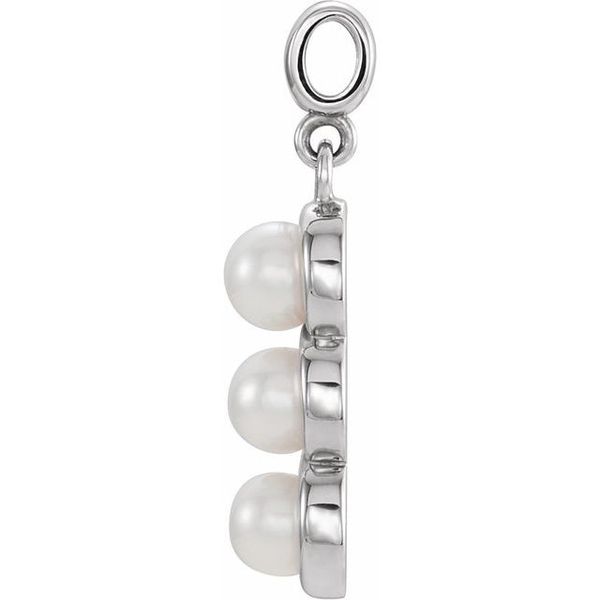 Three-Stone Pearl Pendant - Image 2