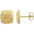 Hammered Square Earrings
