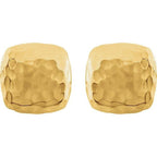 Hammered Square Earrings - Image 2