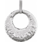 Hammered Circle Pendant
