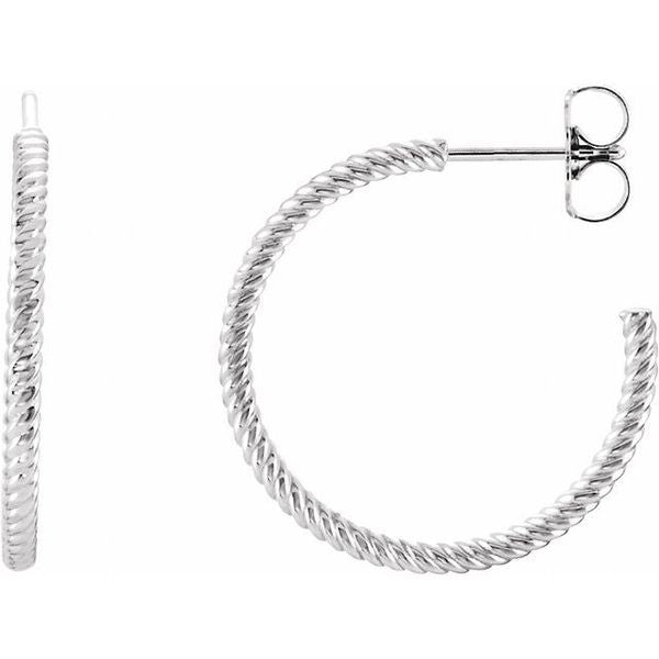 Rope Hoop Earrings