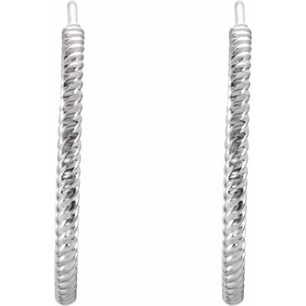 Rope Hoop Earrings - Image 2