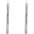 Rope Hoop Earrings - Image 2