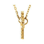 Beaded Sideways Cross Necklace - Image 2